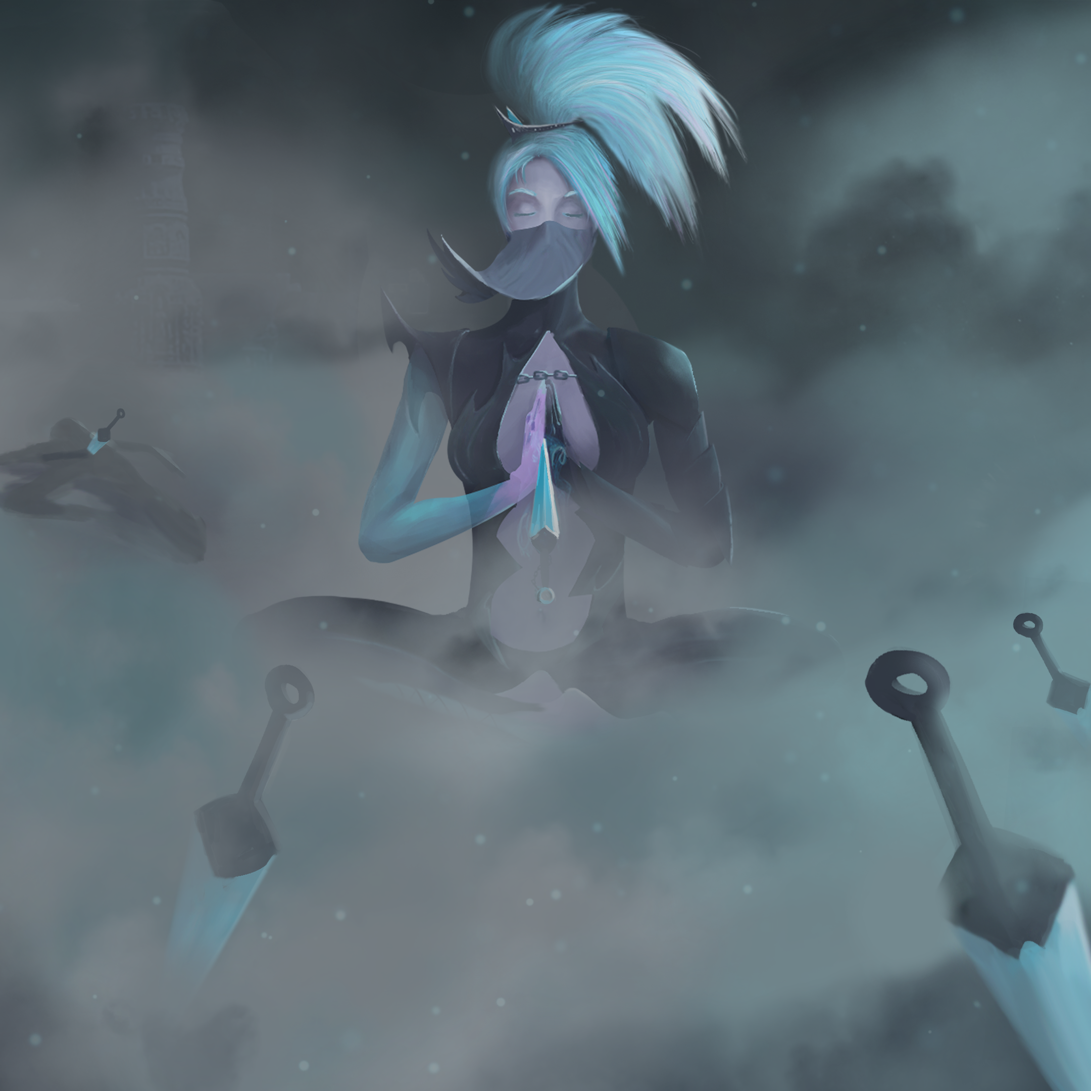 death sworn akali concept art